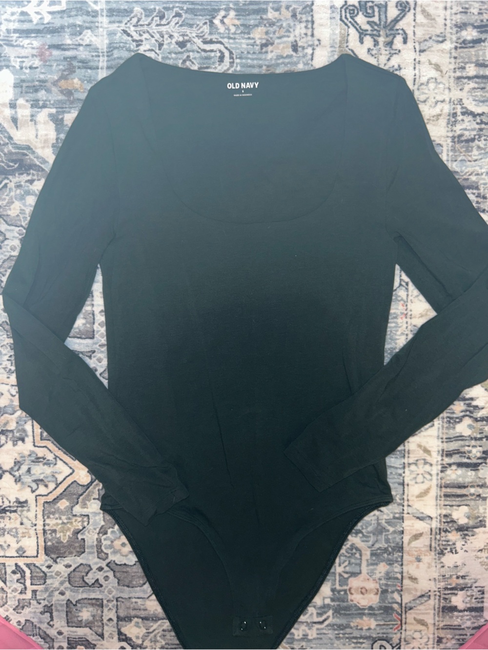 Old Navy Green Long Sleeve Bodysuit